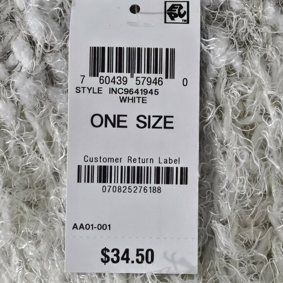2/$30 INC International Concepts Mixed Yarns Loop Knit Scarf Natural One Size - Picture 4 of 5